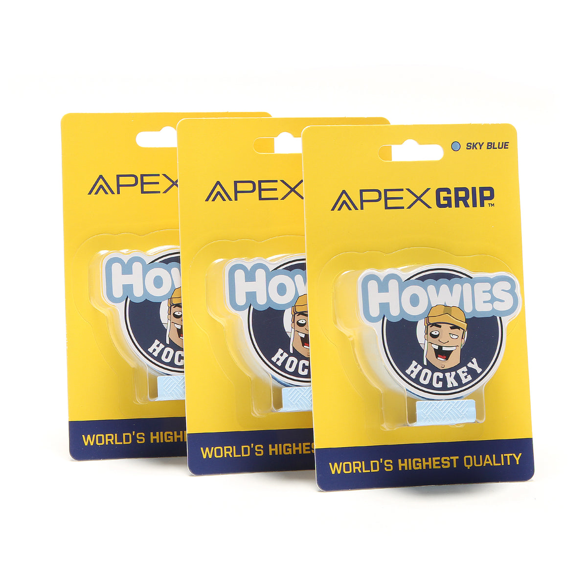 Howies Sky Blue APEX Grip Tape Apex Grip Howies Hockey Tape 3pk