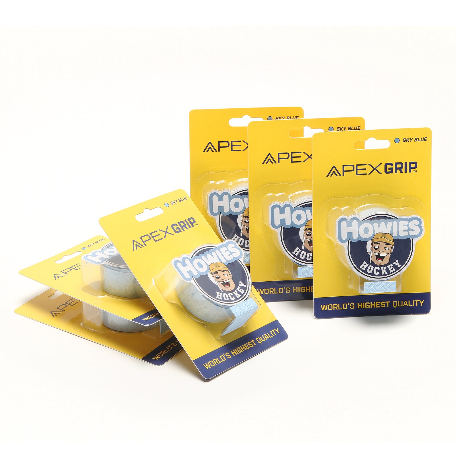 Howies Sky Blue APEX Grip Tape Apex Grip Howies Hockey Tape 6pk