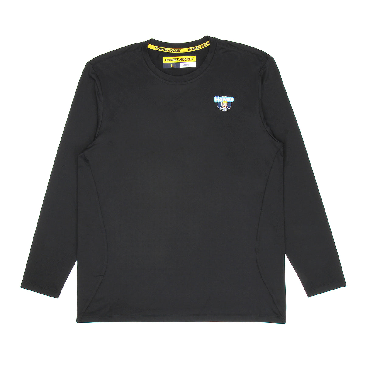Howies Performance Long Sleeve Tees Howies Hockey Tape Black Youth Small 