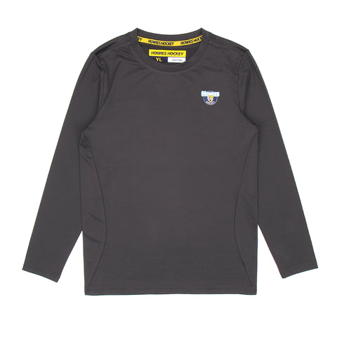 Howies Performance Long Sleeve Tees Howies Hockey Tape Gray Youth Small 