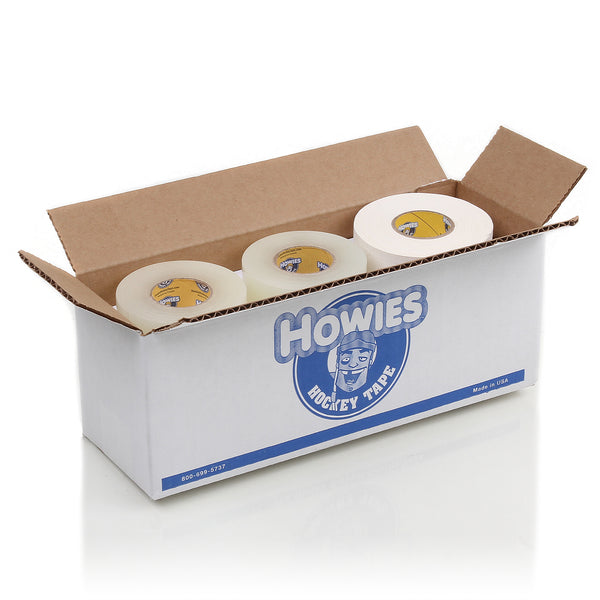 Howies Hockey Tape - 6 White Cloth & 6 Clear Shin Pad Mixed Tape Cases Howies Hockey Tape