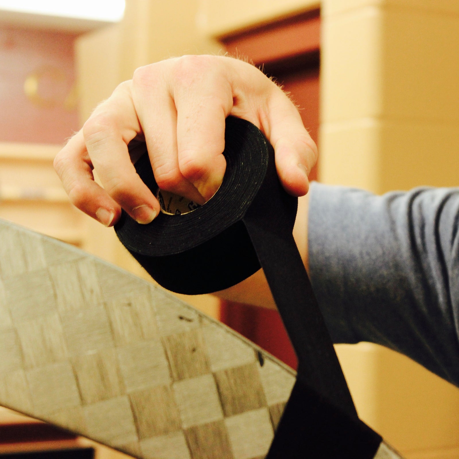 1.5" roll of black tape 
