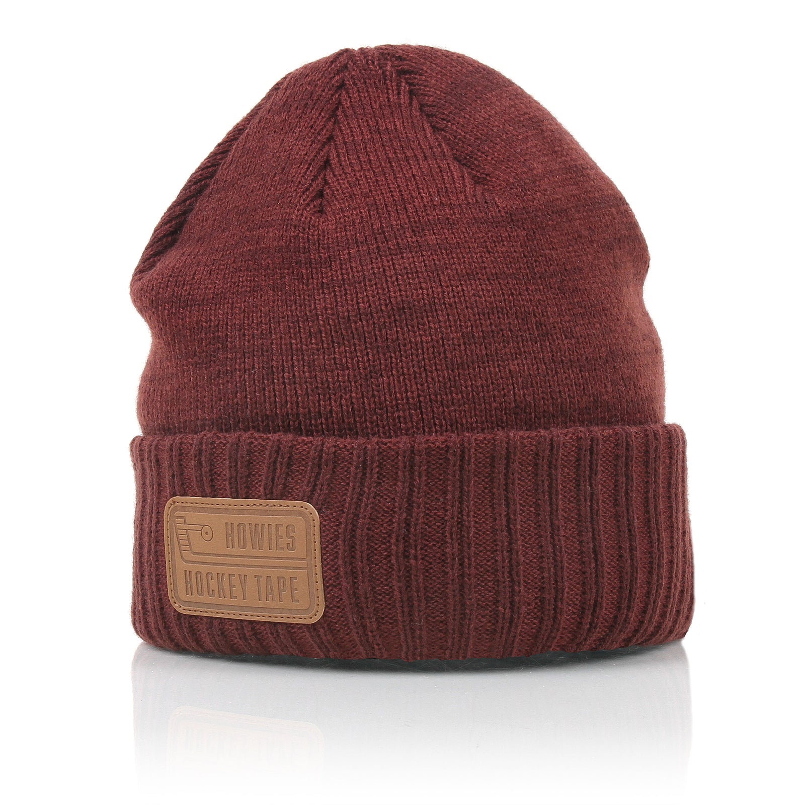 Polar Knit Cap Beanies Howies Hockey Tape Burgundy  