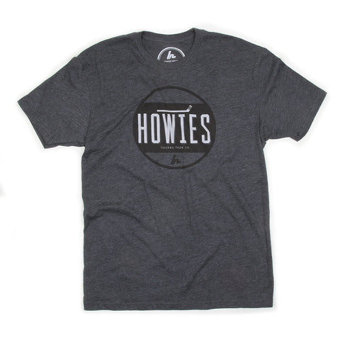 The Face-Off Tee Tees Howies Hockey Tape Charcoal X-Small 