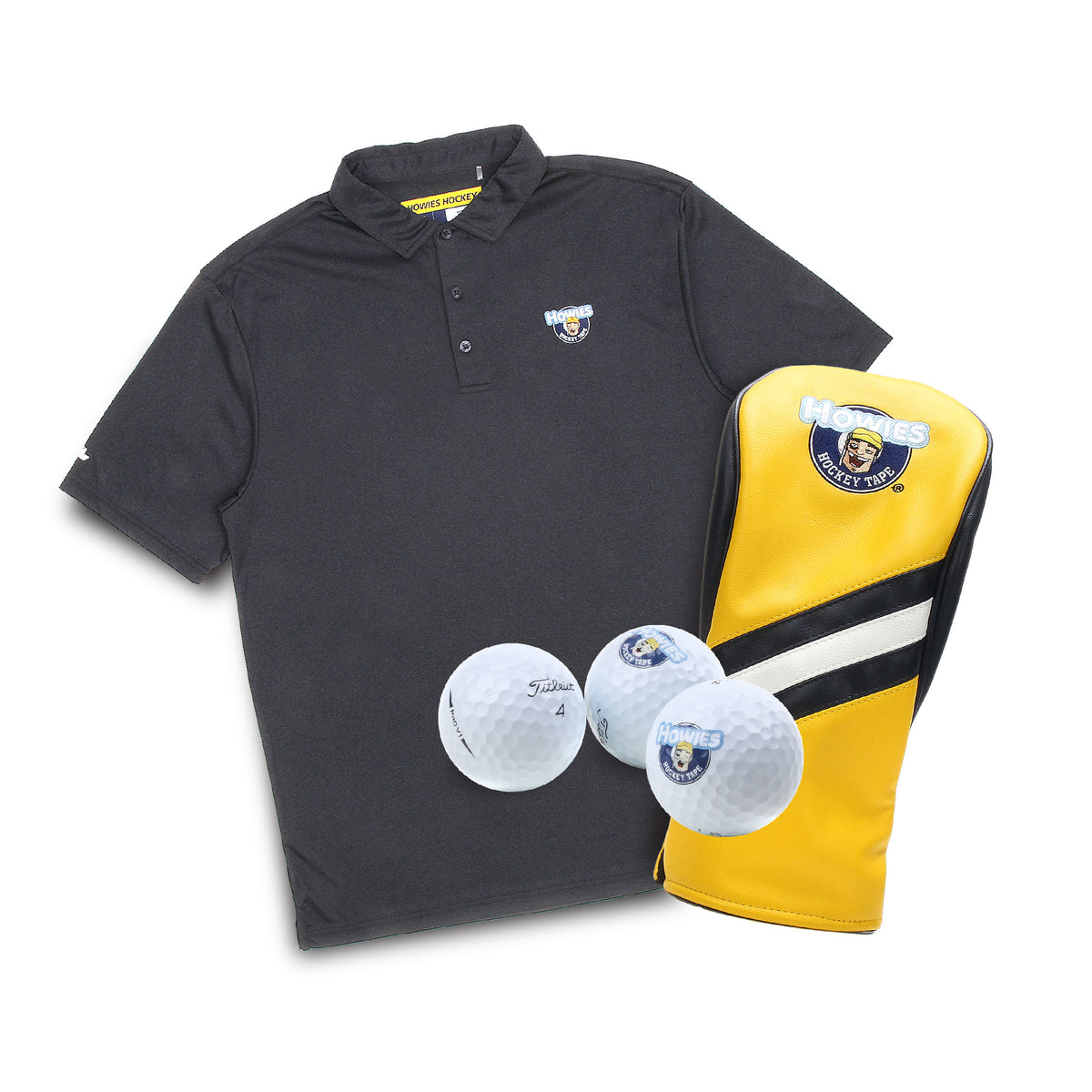 Performance Polo Combo Apparel Howies Hockey Tape Small Gray 