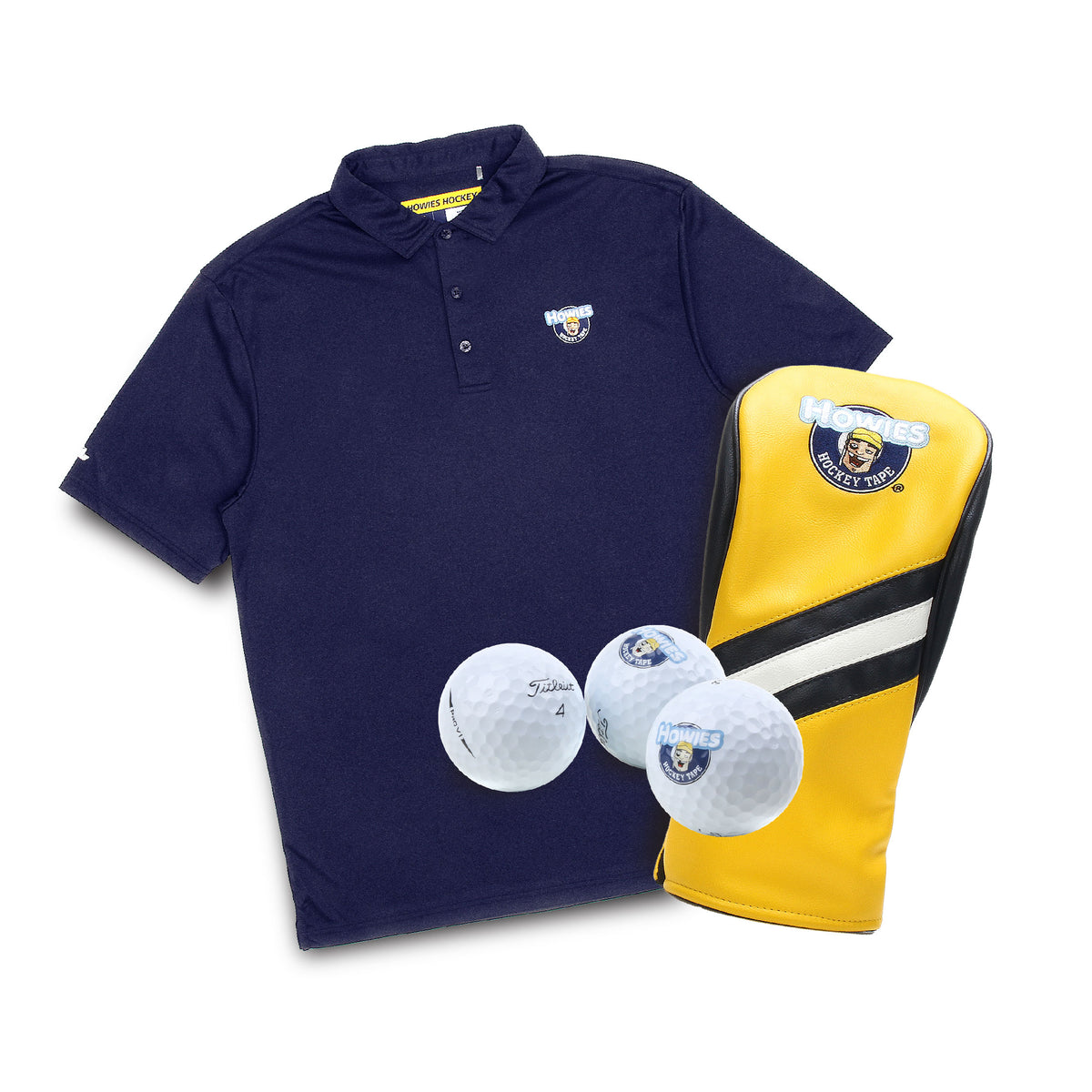 Performance Polo Combo Apparel Howies Hockey Tape Medium Navy