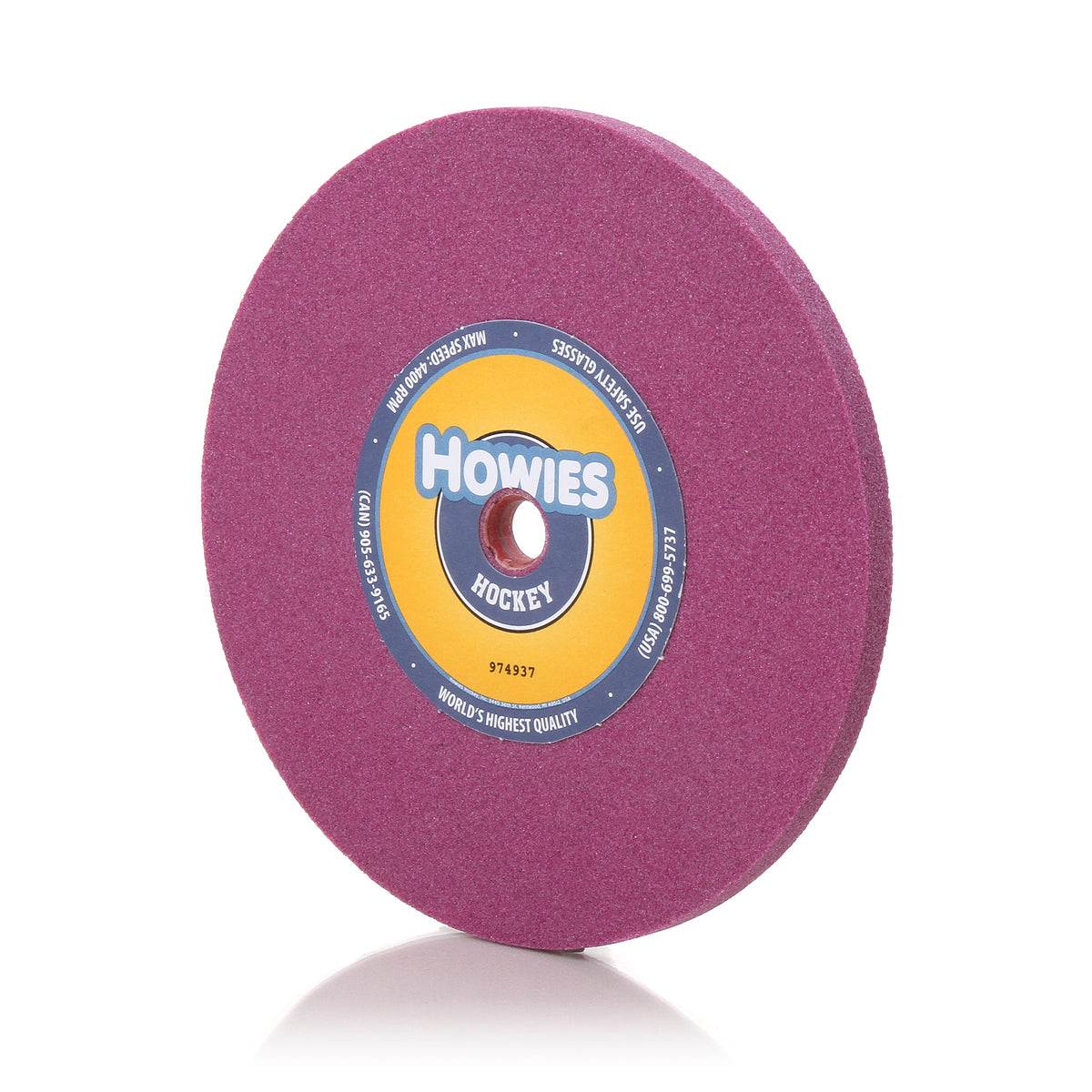 Howies 7" Ruby Skate Sharpening Wheel Sharpening Supplies Howies Hockey Tape 1pk  