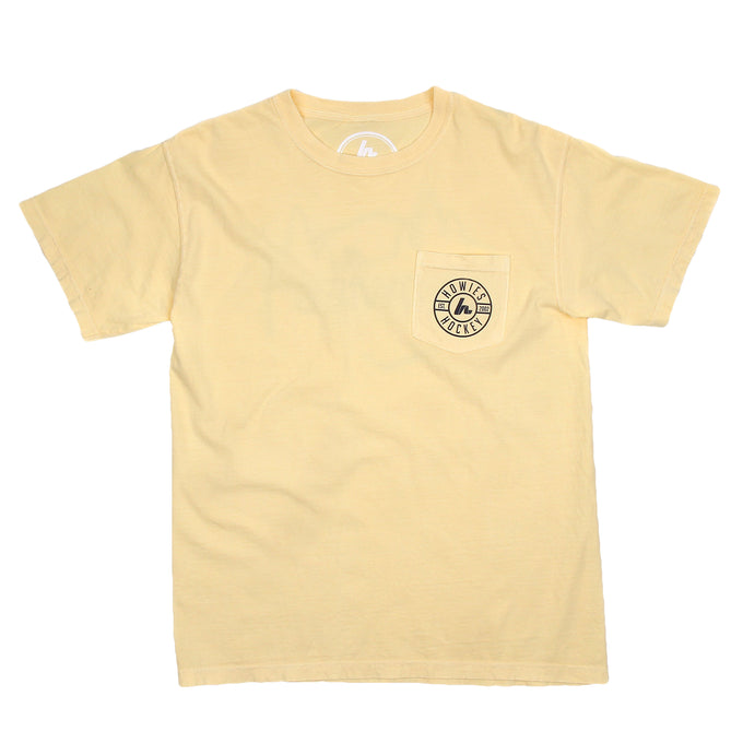The Lighthouse Pocket Tee Tees Howies Hockey Tape Yellow Small 