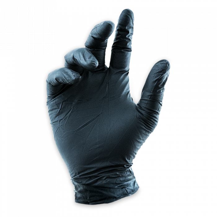 Exam Grade Nitrile Gloves - Black Gloves Howies Athletic Tape 1pk Small 