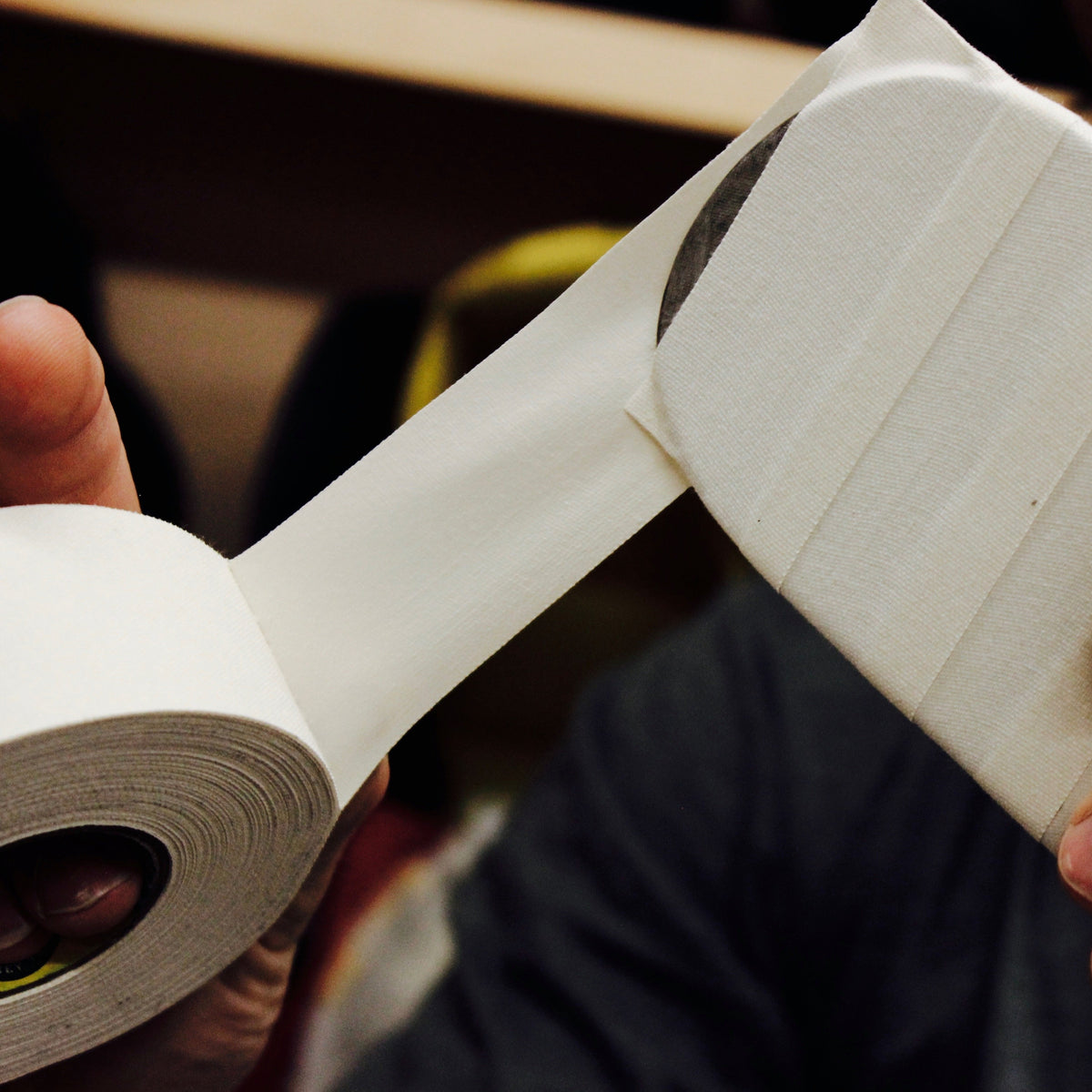 Howies 1.5” White Cloth Hockey Tape Cloth Tape Howies Hockey Tape   