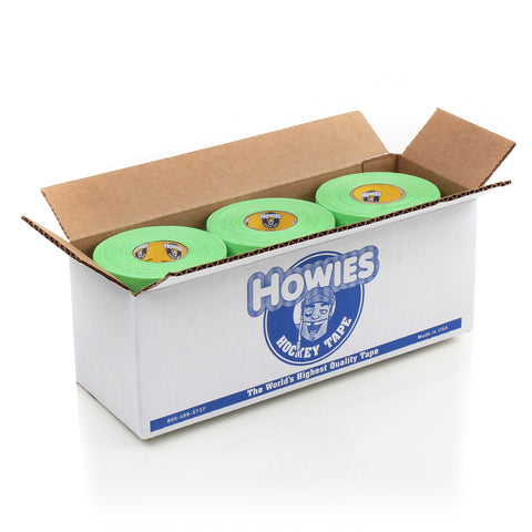 Howies Neon Green Cloth Hockey Tape Cloth Tape Howies Hockey Tape 12pk  