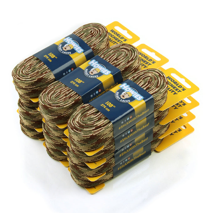 Howies Camo Cloth Hockey Skate Laces Patterned Laces Howies Hockey Tape 12pk 84" 