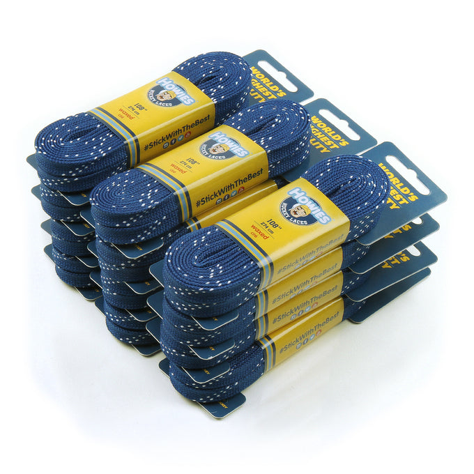 Howies Royal Blue Waxed Hockey Skate Laces Waxed Laces Howies Hockey Tape 12pk 72" 