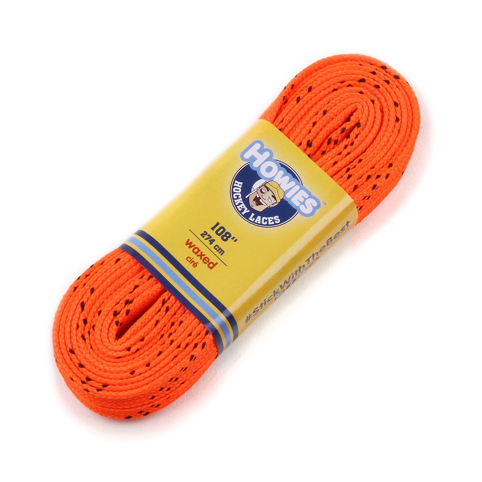Howies Orange Waxed Hockey Skate Laces | Howies Hockey Tape
