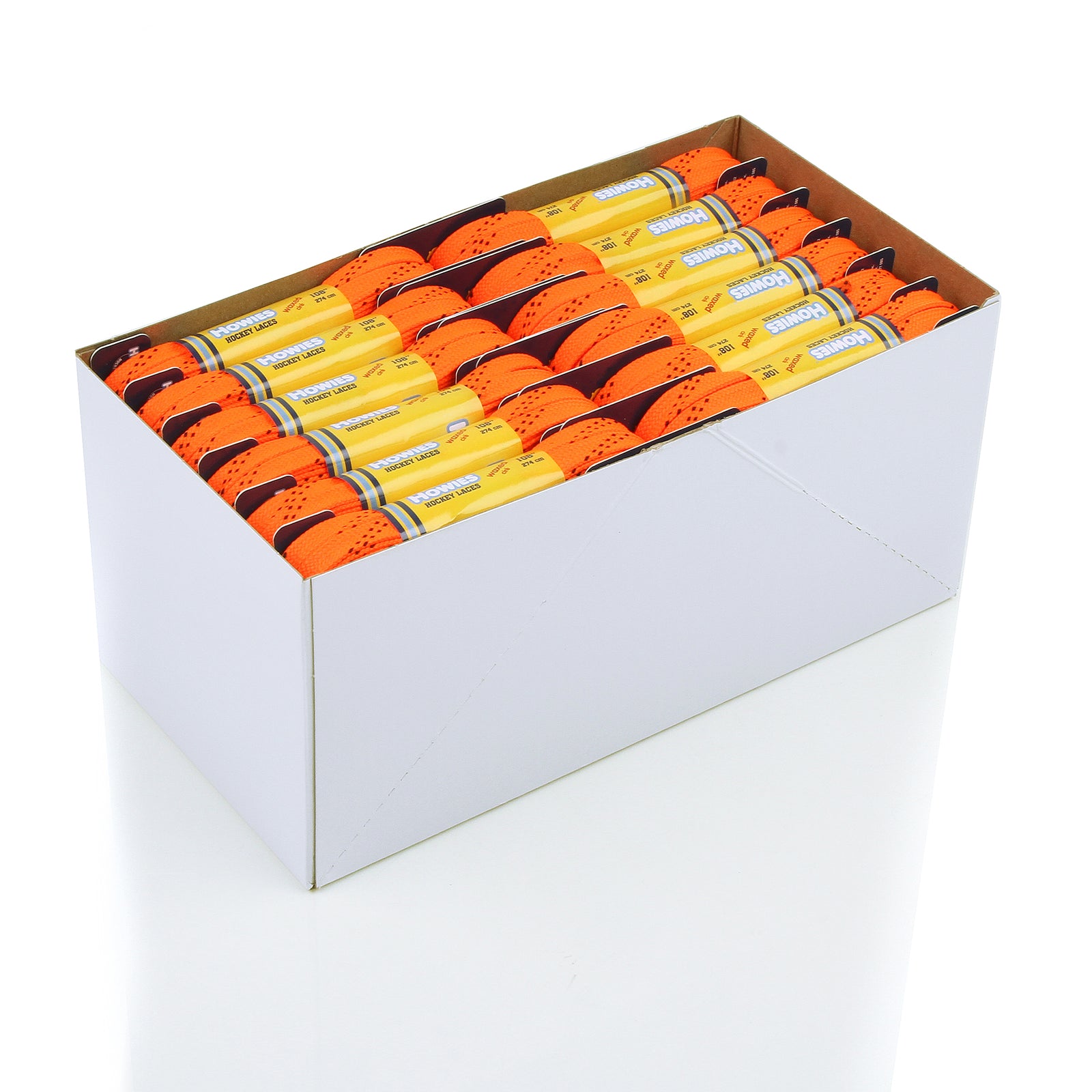 Howies Orange Waxed Hockey Skate Laces Waxed Laces Howies Hockey Tape 18pk 72" 