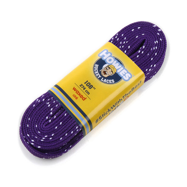 Howies Purple Waxed Hockey Skate Laces