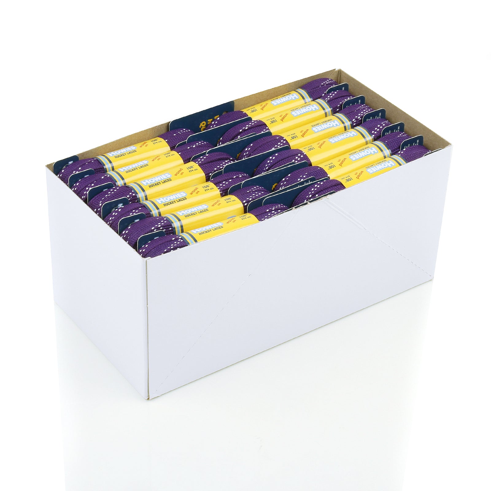 Howies Purple Waxed Hockey Skate Laces Waxed Laces Howies Hockey Tape 18pk 72" 