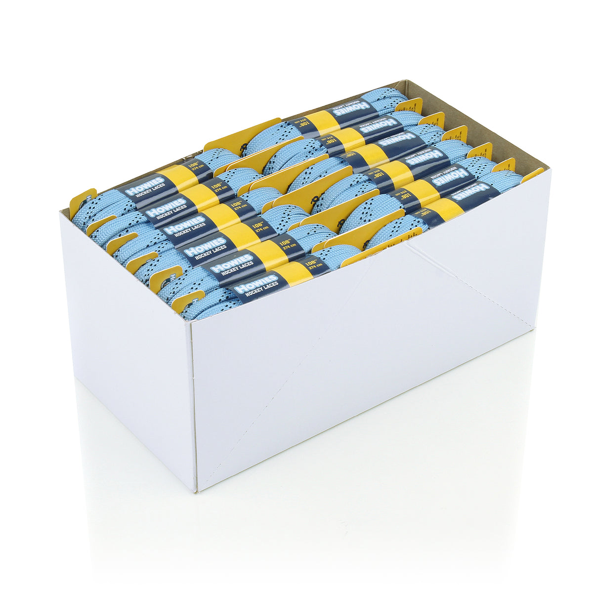 Howies Sky Blue Cloth Hockey Skate Laces Cloth Laces Howies Hockey Tape 18pk 72" 