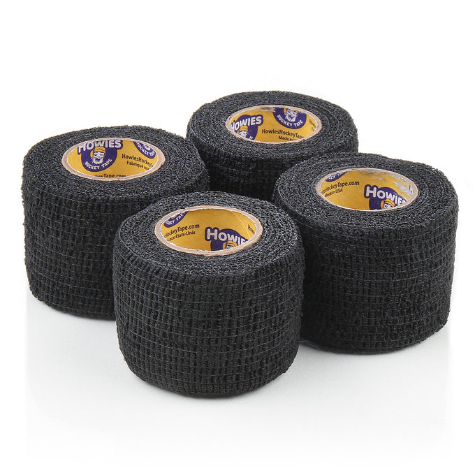 Howies Black Stretchy Grip Hockey Tape Stretch Grip Tape Howies Hockey Tape 4pk  