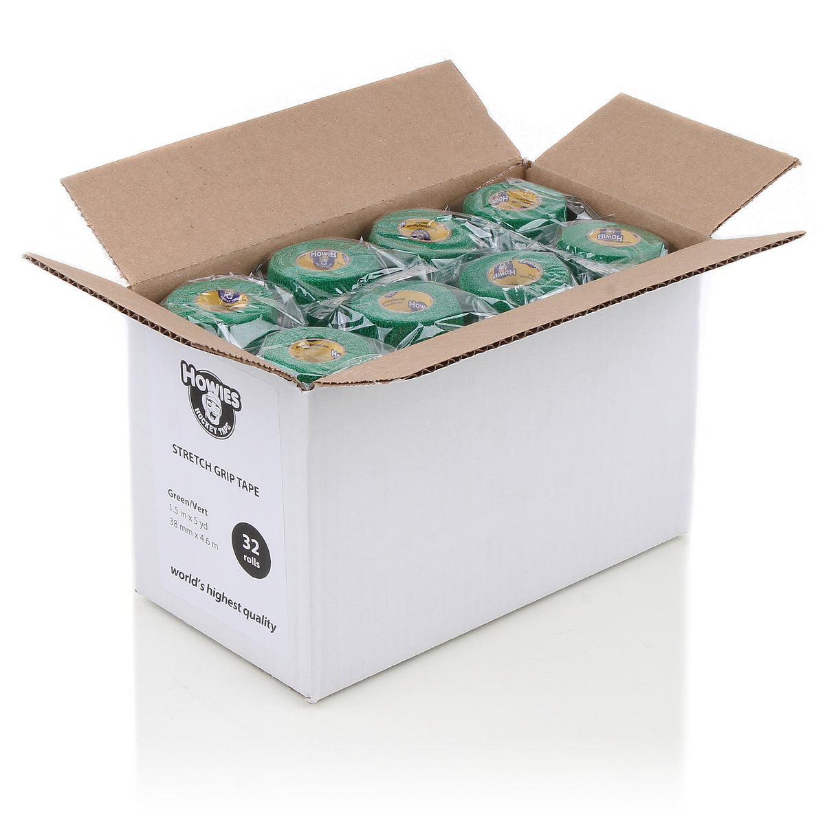 Howies Green Stretchy Grip Hockey Tape Stretch Grip Tape Howies Hockey Tape 32pk  