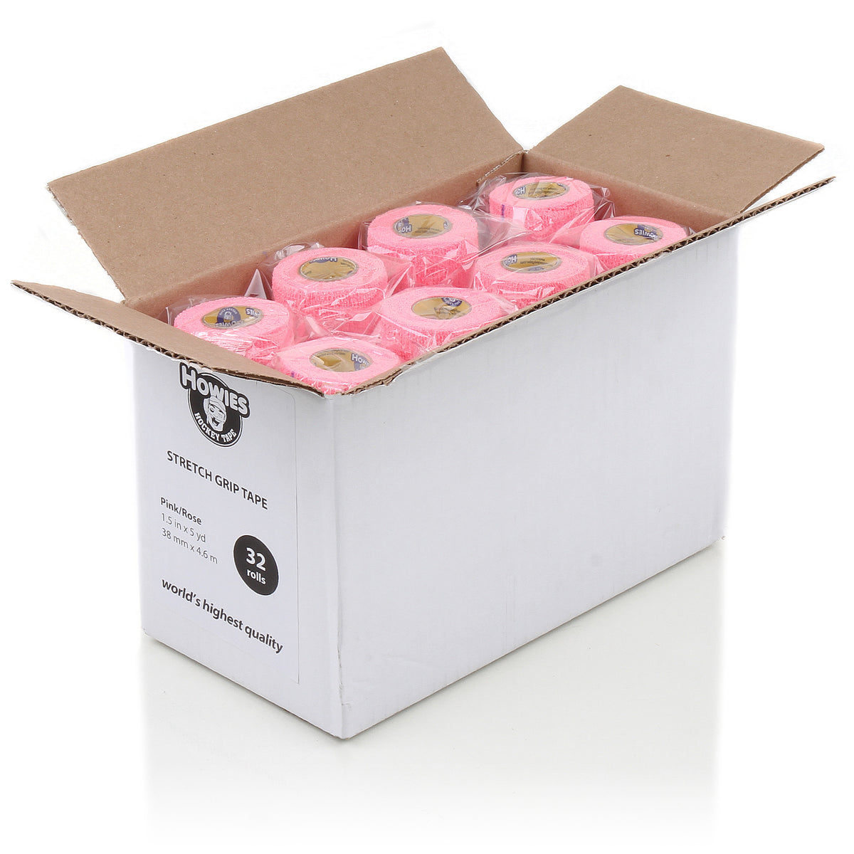 Howies Pink Stretchy Grip Hockey Tape Stretch Grip Tape Howies Hockey Tape 32pk  