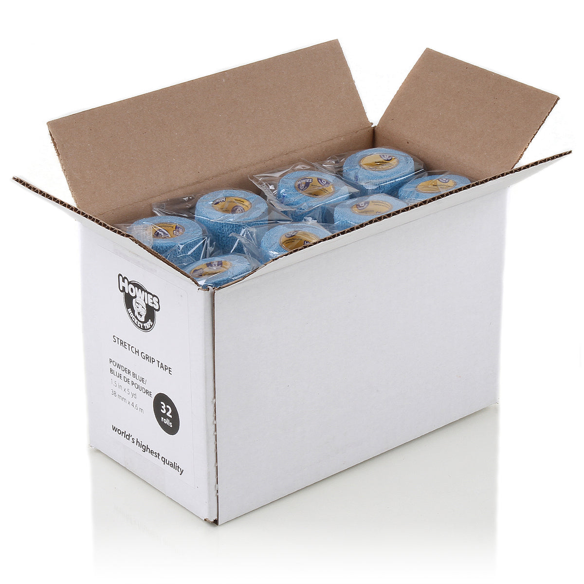 Howies Sky Blue Stretchy Grip Hockey Tape Stretch Grip Tape Howies Hockey Tape 32pk  