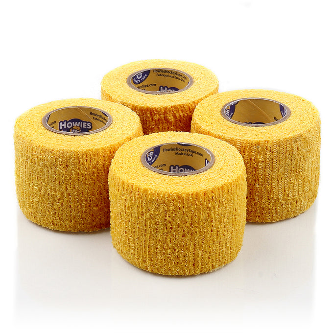 Howies Yellow Stretchy Grip Hockey Tape Stretch Grip Tape Howies Hockey Tape 4pk  